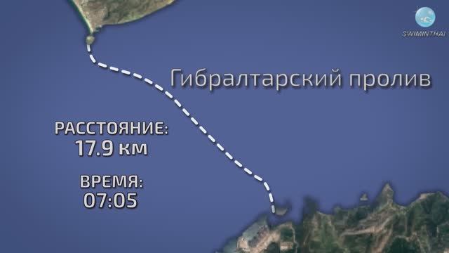 Плавание баттерфляем 18 километров через Гибралтар, без отдыха и остановок! смотреть онлайн
