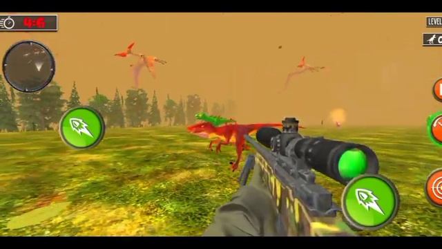 Wild Dinosaur Hunter Gun Games Android Gameplay:#1 смотреть онлайн