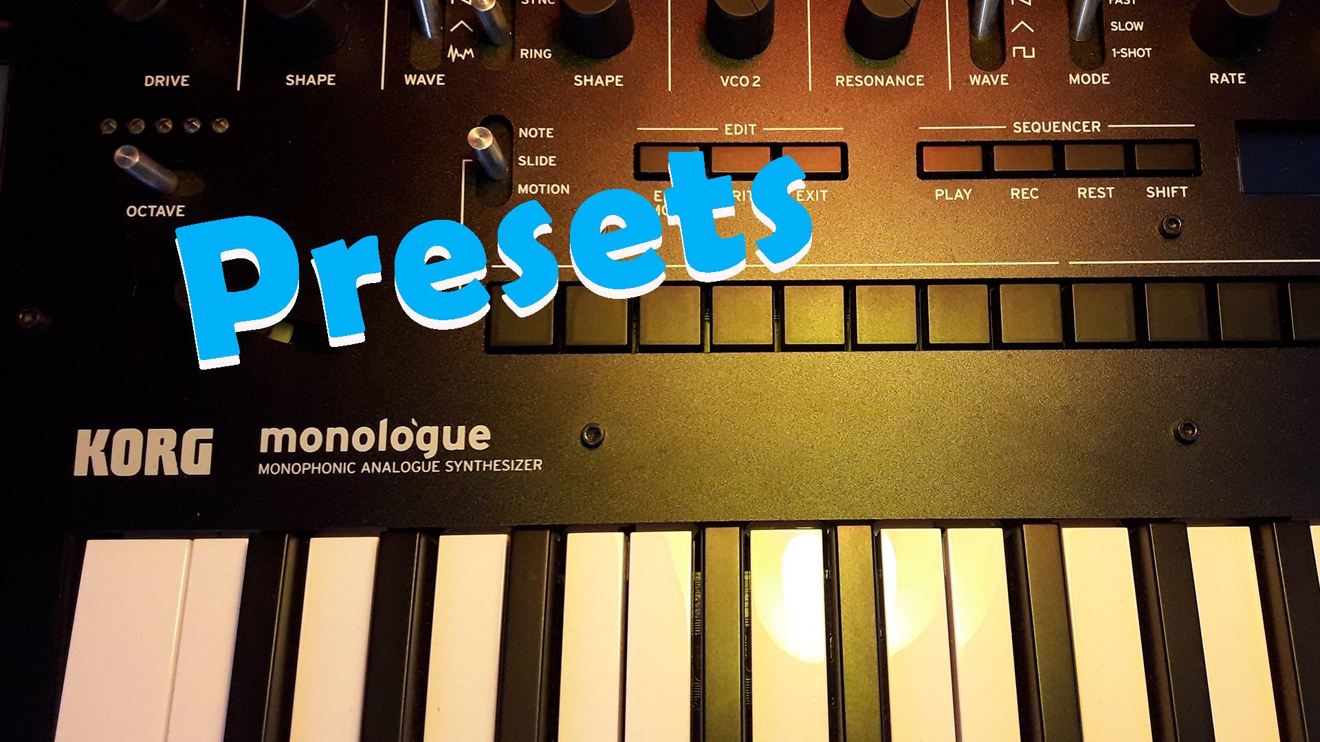 Korg Monologue (presets) Заводские пресеты