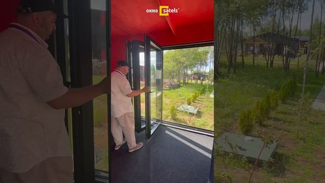 Двери гармошки из теплого алюминия для эффектного остекления беседок, веранд, террас смотреть онлайн