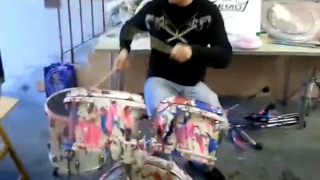 Sound check of splatter kit смотреть онлайн