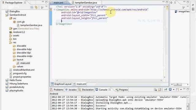 Membuat Dialog Box, Pindah Activity, Show Image, Play Audio Android смотреть онлайн