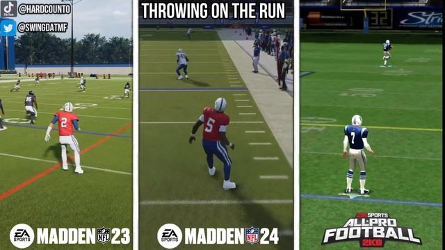 Madden 23 vs Madden 24 vs All-Pro Football 2k8 Comparison! смотреть онлайн