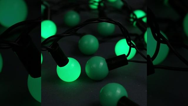 Гирлянда Luazon «Нить» «Шарики 2.5 см» IP44 тёмная нить 100 LED  ( Арт ДетМир - 1000837747 )