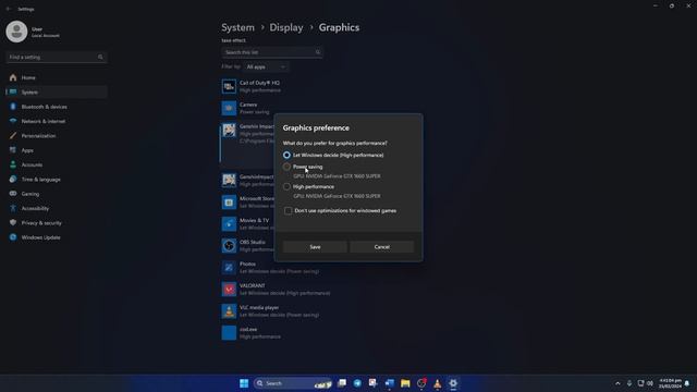 How to Change Graphics Card Performance Preferences For Games & Software in Windows 11 смотреть онлайн