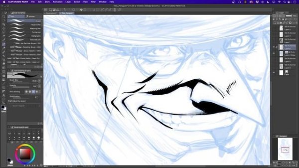 What Brushes Do I Use to Ink Digitally in Clip Studio Paint