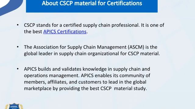 How much time does it require to study APICS CSCP? | Zabeel Institute- Dubai-UAE смотреть онлайн