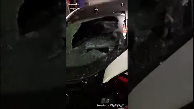BRAWADIS GETS CAR WINDOWS BROKEN BY HATER!!! смотреть онлайн