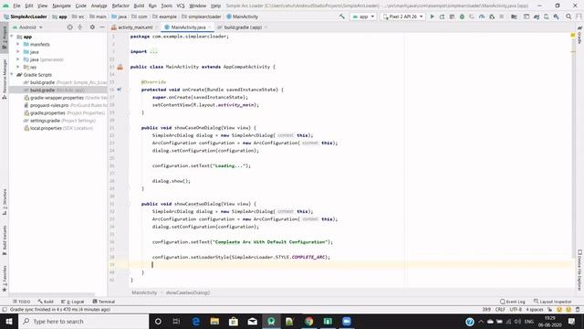 Simple Arc Loader Tutorial | Android Studio смотреть онлайн