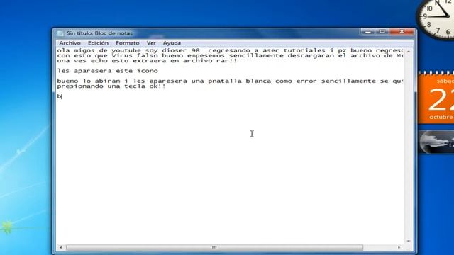 Virus Pantalla Azul Marcando Error!! смотреть онлайн