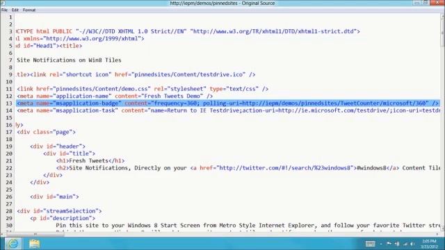 Video #29 - Pinned sites in Windows 8 смотреть онлайн