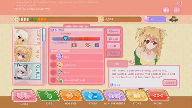 YOU SEE ME ROLLIN' | Let's Play Crush Crush #1 | Dating Clicker Game смотреть онлайн