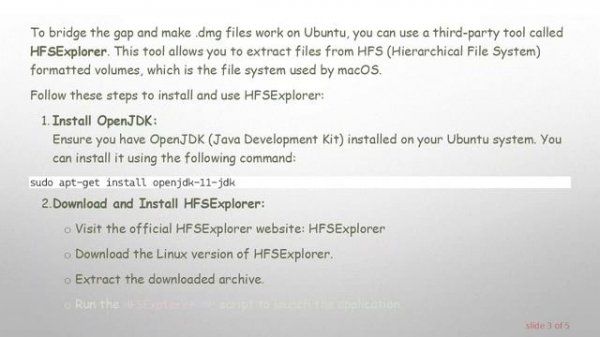 Installing .dmg Files on Ubuntu