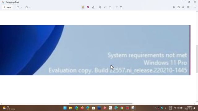 Windows 11 22H2 Users on unsupported hardware getting watermark in bottom right of screen смотреть онлайн