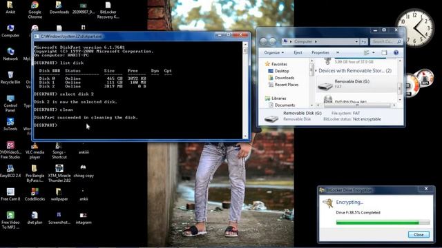 How to Fix Virtual Disk Service Error in CMD(There is not enough usable space for this opreation) смотреть онлайн