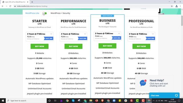 Buy Powerful WordPress Hosting | 4 Cores CPU, 4GB RAM @ Only Rs. 225/Month ResellerClub смотреть онлайн