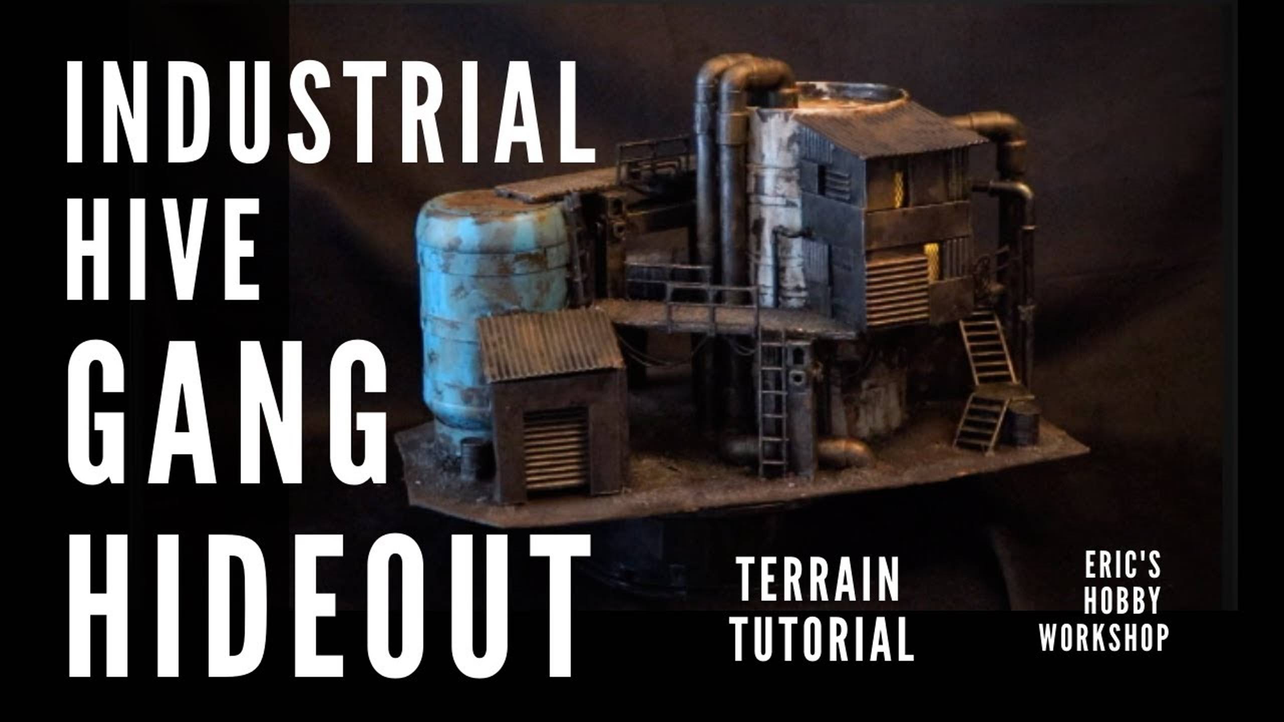 40K Terrain - INDUSTRIAL HIVE GANG HIDEOUT! - Scratch build tutorial for Necromunda, Kill Team смотреть онлайн