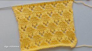 393  АЖУРНЫЙ УЗОР СПИЦАМИ Вязание спицами Узоры