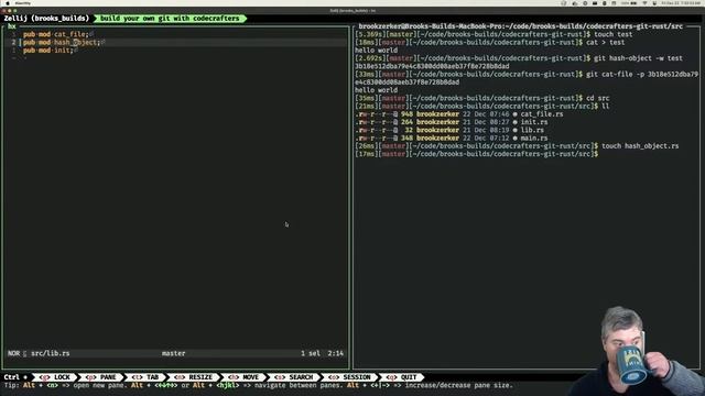 Building my own Git in Rust - cat-file and hash-object смотреть онлайн