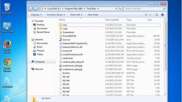 Uninstall Time Boss Pro 3.12 on Windows 7
