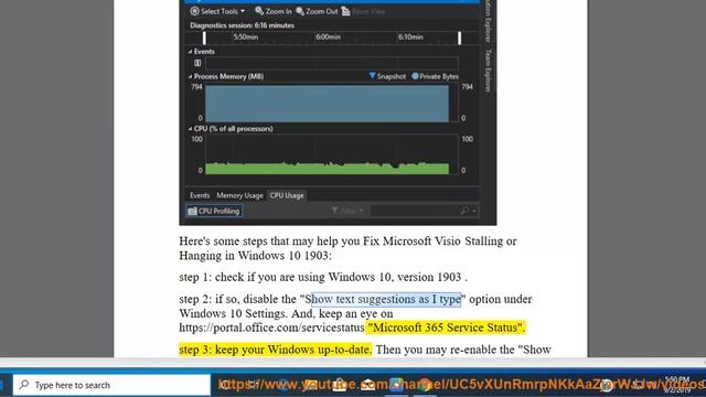 Fix Microsoft Visio Stalling or Hanging in Windows 10 1903 смотреть онлайн