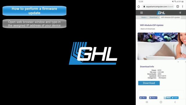 WiFi module and web interface update via web browser смотреть онлайн