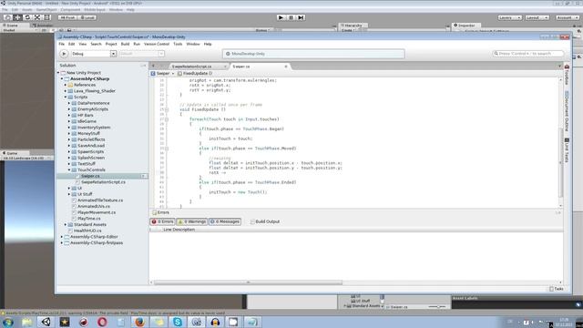 Unity 5 Tutorial: Swipe Touch Input for Camera Rotation C# смотреть онлайн