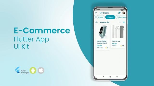 Flutter E-Commerce App UI Kit смотреть онлайн