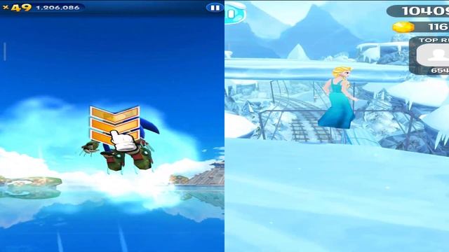 Sonic Dash vs Elsa Frozen Run - Boscage Maze Sonic Prime vs All Bosses Android Gameplay смотреть онлайн