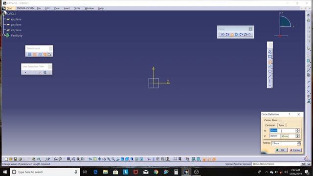 10.Sketcher CATIA V5 :Circle-Three Point Circle-Circle Coordinate-Tri-Tangent Circle-Three Point Ar смотреть онлайн