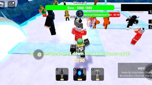 Roblox Bathroom tower defense x Script New update Christmas Event смотреть онлайн