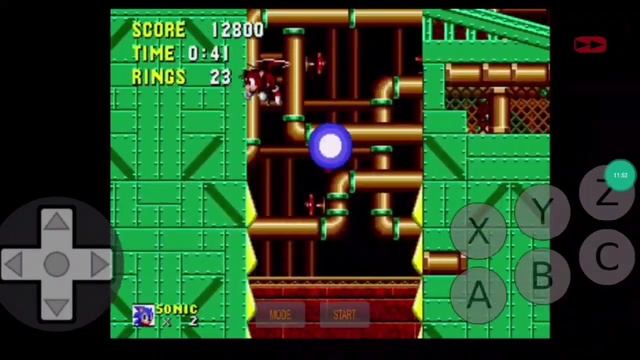 Sonic 2 Archives hack rom android emulador Gameplay смотреть онлайн