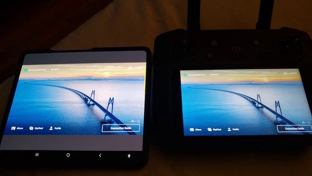 DJI RC PRO Wirelessly Connected to 7 Inch Samsung Z Fold 4 & 12.4 Inch Samsung Tab S7+ смотреть онлайн