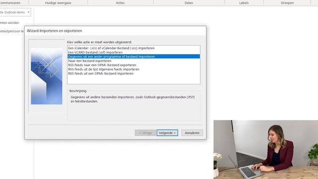 Outlook Contactpersonen importeren & exporteren смотреть онлайн