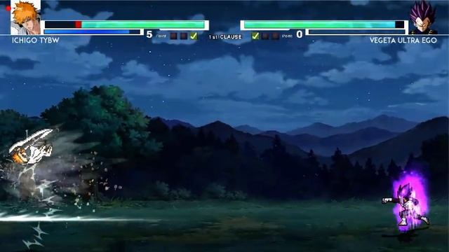 Ichigo TYBW V3(New) VS Vegeta Ultra Ego in Jump Force Mugen смотреть онлайн