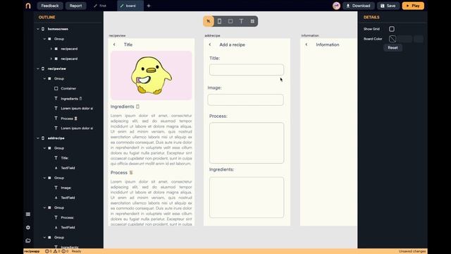 How to create a RECIPE APP in NOWA with SUPABASE! смотреть онлайн