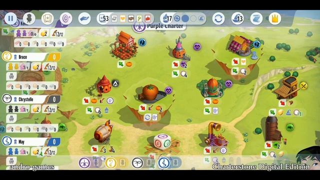 Charterstone: Digital Edition (by Acram Digital) - board game for Android and iOS - gameplay. смотреть онлайн