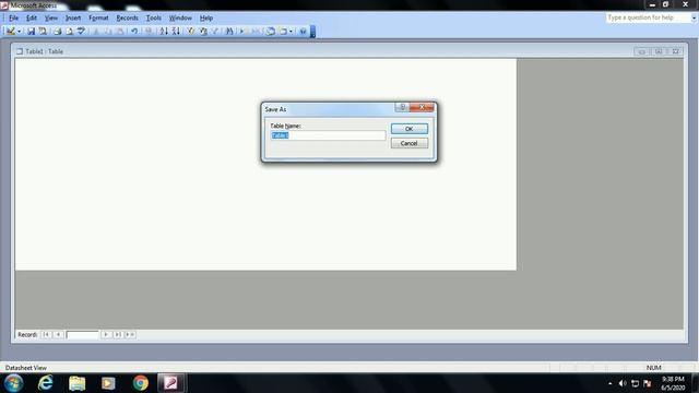 How To Create Datasheet View Table In MS-Access Window|Creating Table In Datasheet View In MS-Acces смотреть онлайн