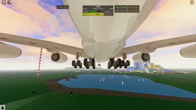 PTFS A380 Butter Landing With Roblox Shaders! #swiss001landing смотреть онлайн