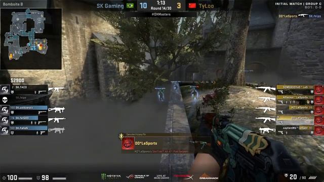 CS:GO - DD quadkill vs. SK Gaming [DreamHack Masters Las Vegas 2017] смотреть онлайн