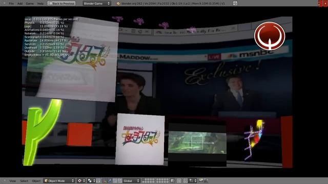 HTTP live stream test from virtual screen capture source streamed through VLC to BGE смотреть онлайн