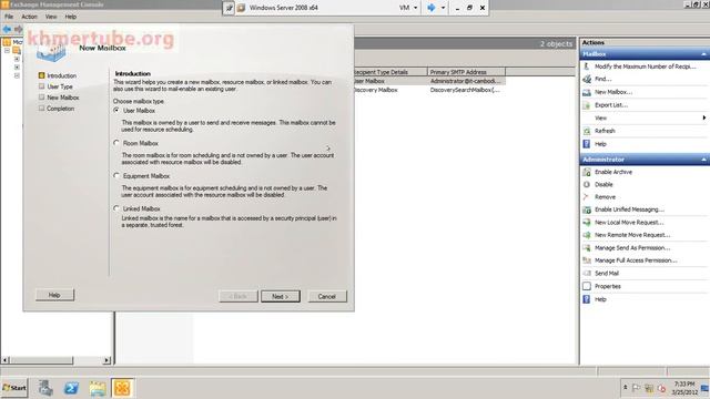 2 Create Mailbox with Microsoft Exchange Server 2010 смотреть онлайн