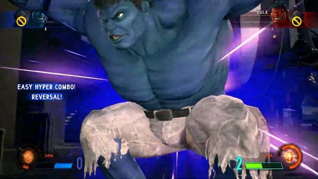 Blue Hulk & Blue Megaman X VS Red Hulk & Red Megaman X - Marvel vs Capcom Infinite смотреть онлайн