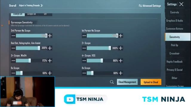 TSM NINJA SENSITIVITY BGMI | COMPETITIVE PLAYER BEST SENSITIVITY SETTINGS смотреть онлайн