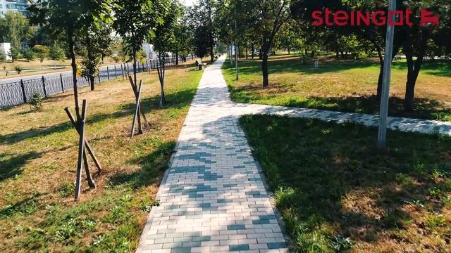 Тротуарная плитка Steingot на улице Маршала Катукова смотреть онлайн