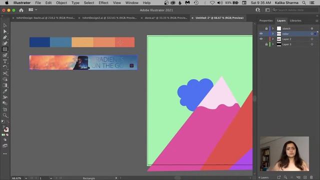 FREE Illustrator Basics: Gradient Landscape Design смотреть онлайн
