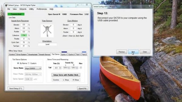 SK 720 Initial Setup Wizard Walkthrough