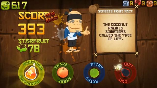 Fruit Ninja HD - Gameplay (iOS, Android - 2010) смотреть онлайн