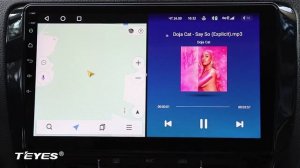 Навигация и разделение экрана на Teyes CC2 Plus