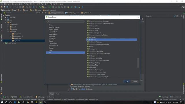 Hướng dẫn xóa thanh title bar Android Studio смотреть онлайн